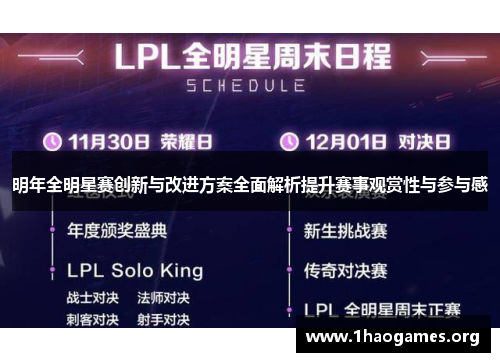 明年全明星赛创新与改进方案全面解析提升赛事观赏性与参与感 明年全明星赛创新与改进方案全面解析提升赛事观赏性与参与感