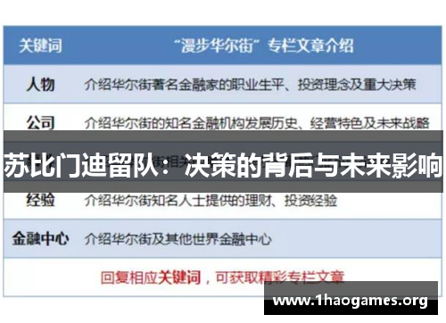 苏比门迪留队:决策的背后与未来影响 苏比门迪留队:决策的背后与未来影响